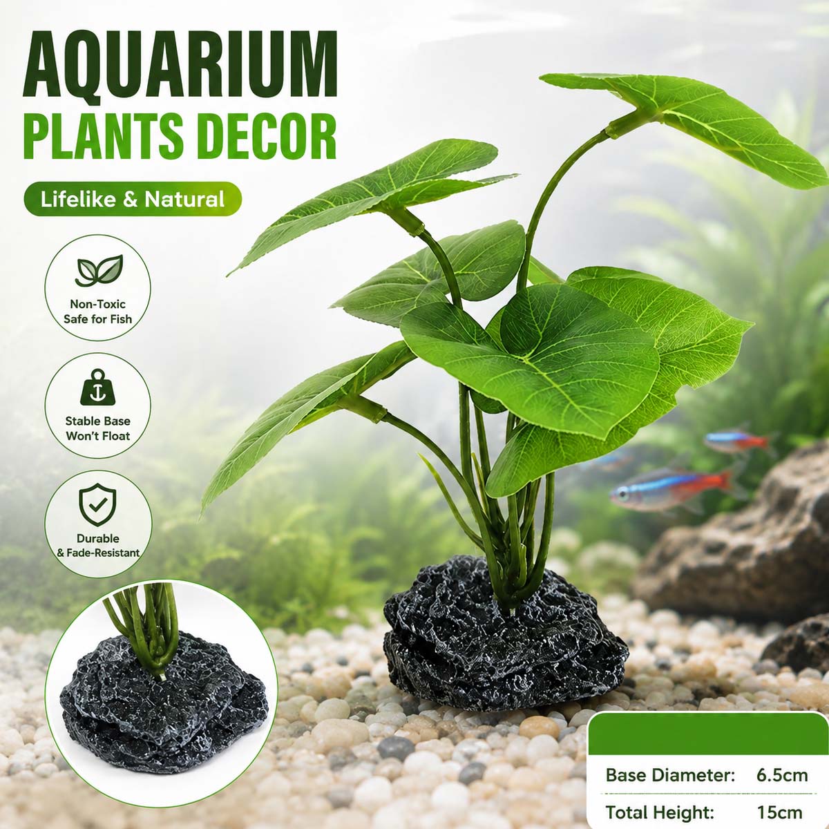 Terrarium Moss Art - 1 Stück Aquarium-Simulationspflanze, Künstliche Wasserpflanzen, Realistische