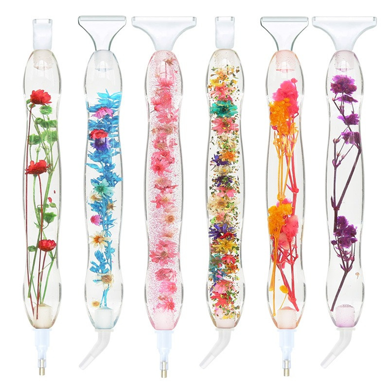 Resin Craft Ideas - 1 Set Blumendesign Harz 5D Diamant-Malstift,
