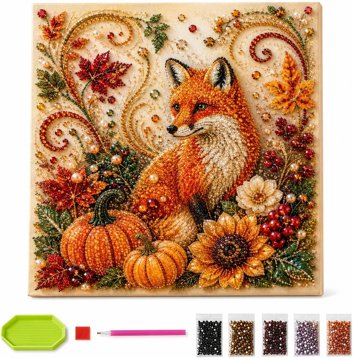 Herbst-Diamantperlen-Malset, H – Resin Craft Kit Bewertung und Preis