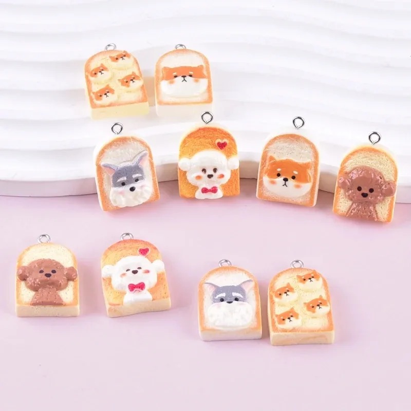 10 Stück niedliche Toast-Hund- – Resin Craft Supplies Bewertung und Preis