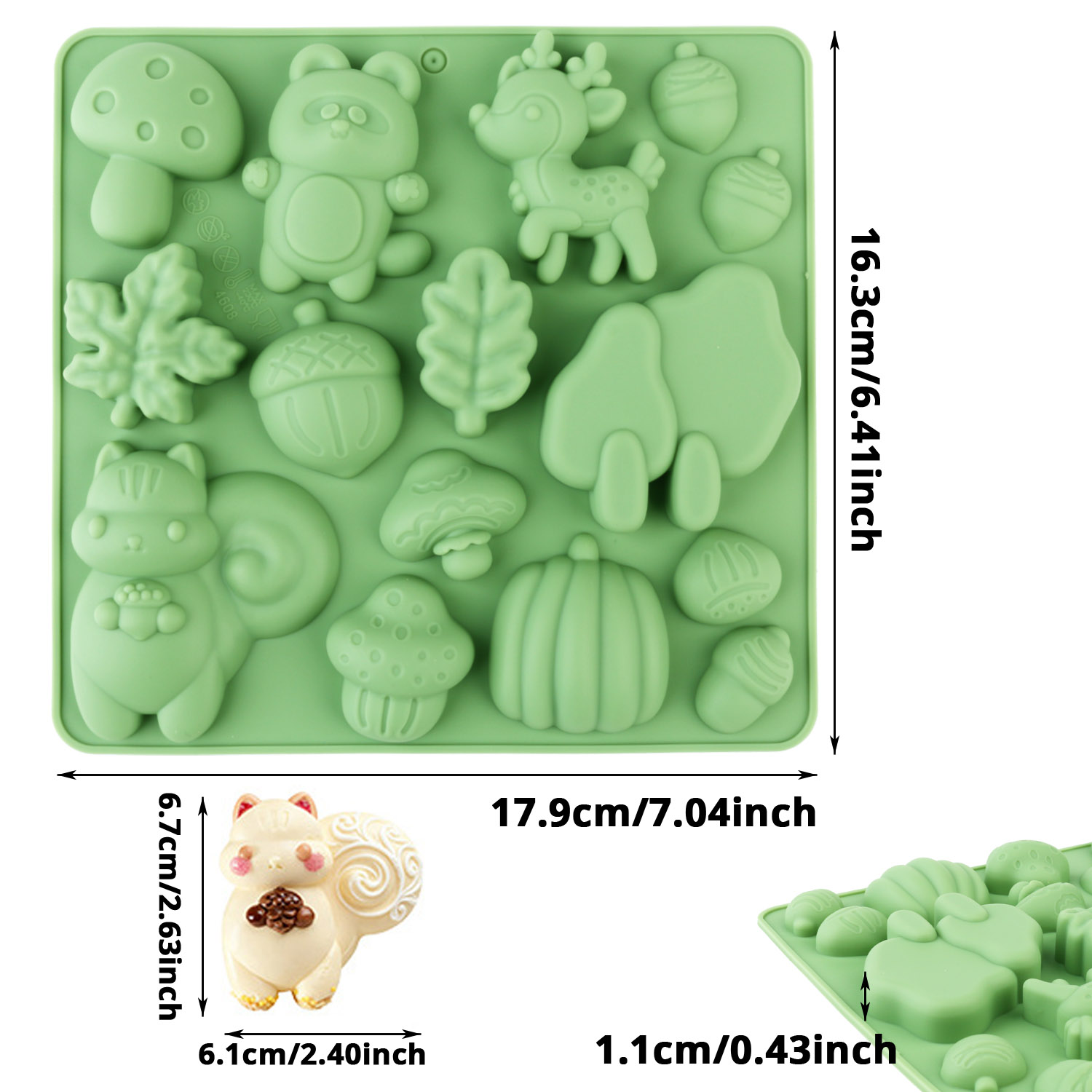 1 Silikon-Kuchenform in Tierfo – Resin Craft Supplies Bewertung und Preis